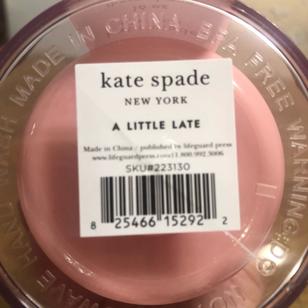 Kate spade Thermal Mug 16 oz A Little Late - Picture 6 of 8